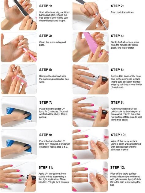 how to do gel nails step by step.